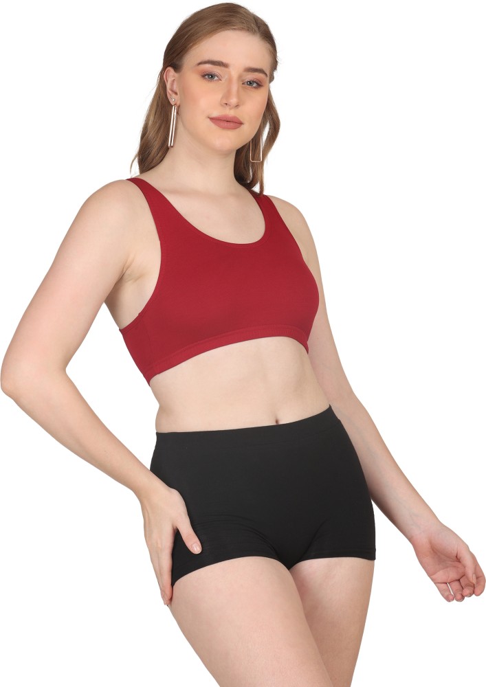 Buy online Brown Cotton Blend Sports Bra from lingerie for Women by Pooja  Ragenee for ₹160 at 15% off