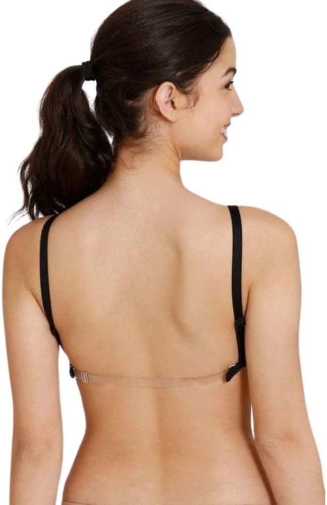 Bewild backless non wired casual t-shirt transparent strap bra for