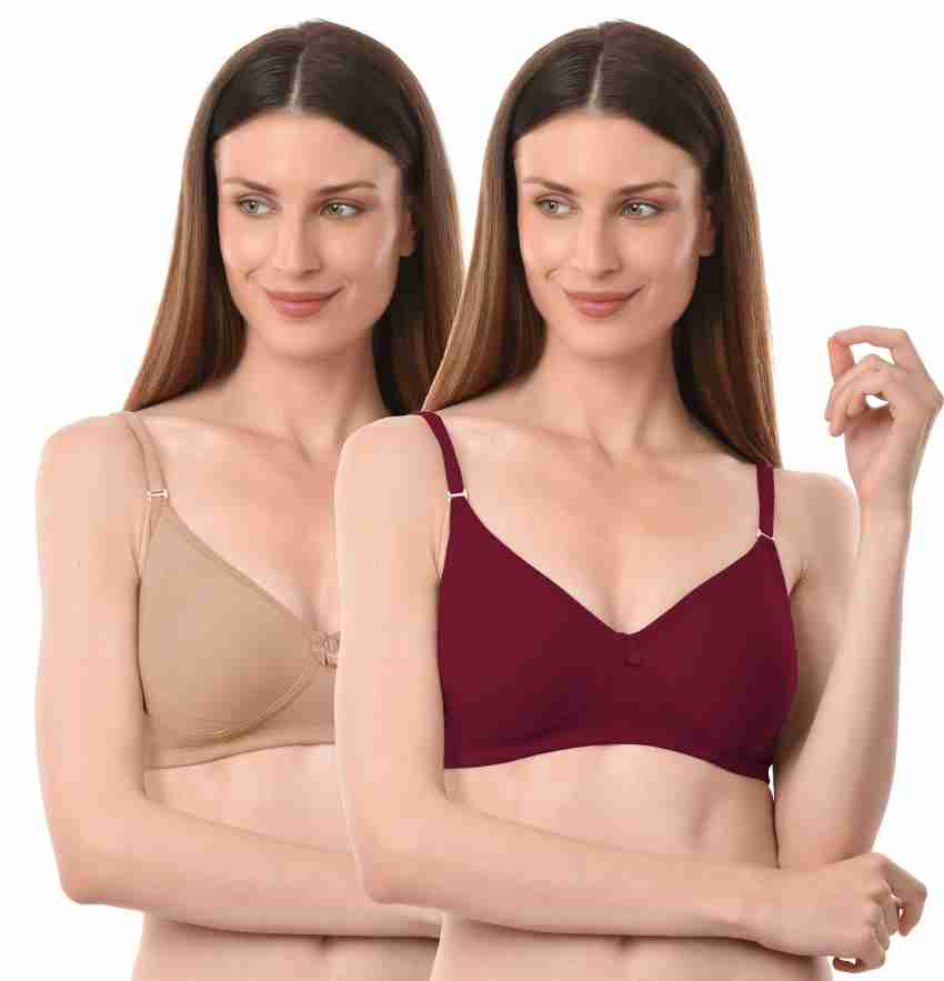 Vanila B Cup Sports Bra Interlock & Cotton Fabric (Red, Size 36-Pack of 1)  Women Everyday Lightly Padded Bra - Buy Vanila B Cup Sports Bra Interlock &  Cotton Fabric (Red, Size