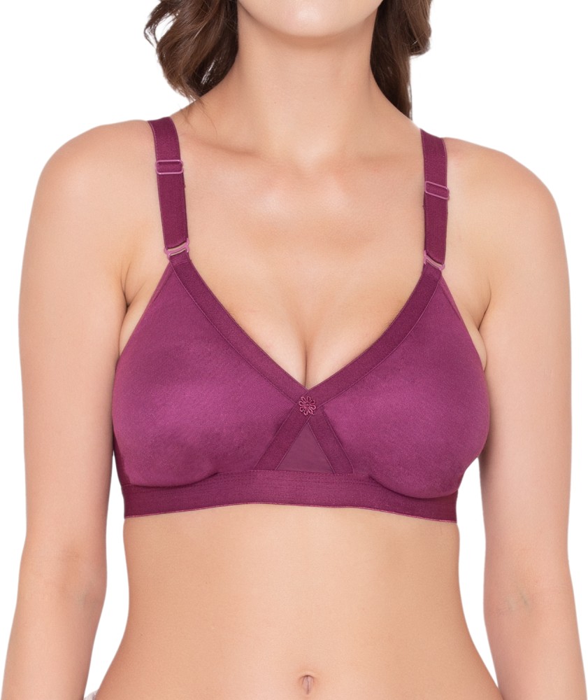 Buy SOUMINIE Women's Cotton Seamless Bra- Everyday Fit (Pink & Magenta -  40C) Pack of 2 at