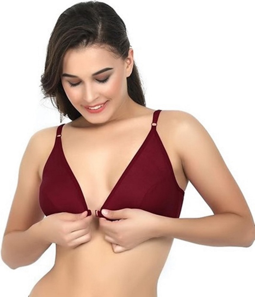 Galxi front open bra Women Full Coverage Non Padded Bra - Buy Galxi front  open bra Women Full Coverage Non Padded Bra Online at Best Prices in India