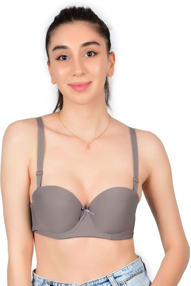 Buy LEADING LADY Balconette Padded Underwire Comfort Bra, Storm Grey, 48A  Online at desertcartINDIA