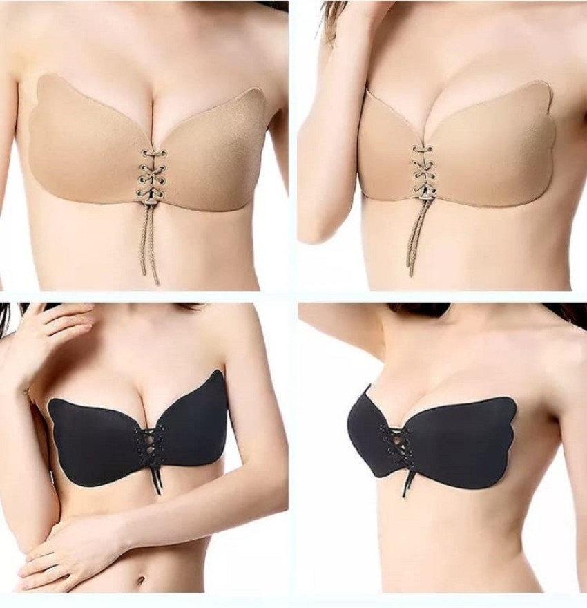 ChiYa by Self Adhesive Silicon Invisible Seamless Freebra Silicone Stick on  Soft Cups and Natural Backless Strapless Wirefree Non-wired Nude Push-Up Bra  Women Stick-on Heavily Padded Bra - Buy ChiYa by Self