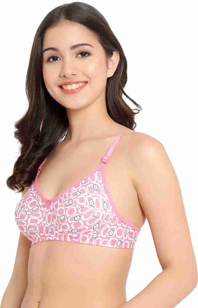 Pink Deevaz Cotton T-Shirt Bra for Daily Wear, Size: 34B,36B at
