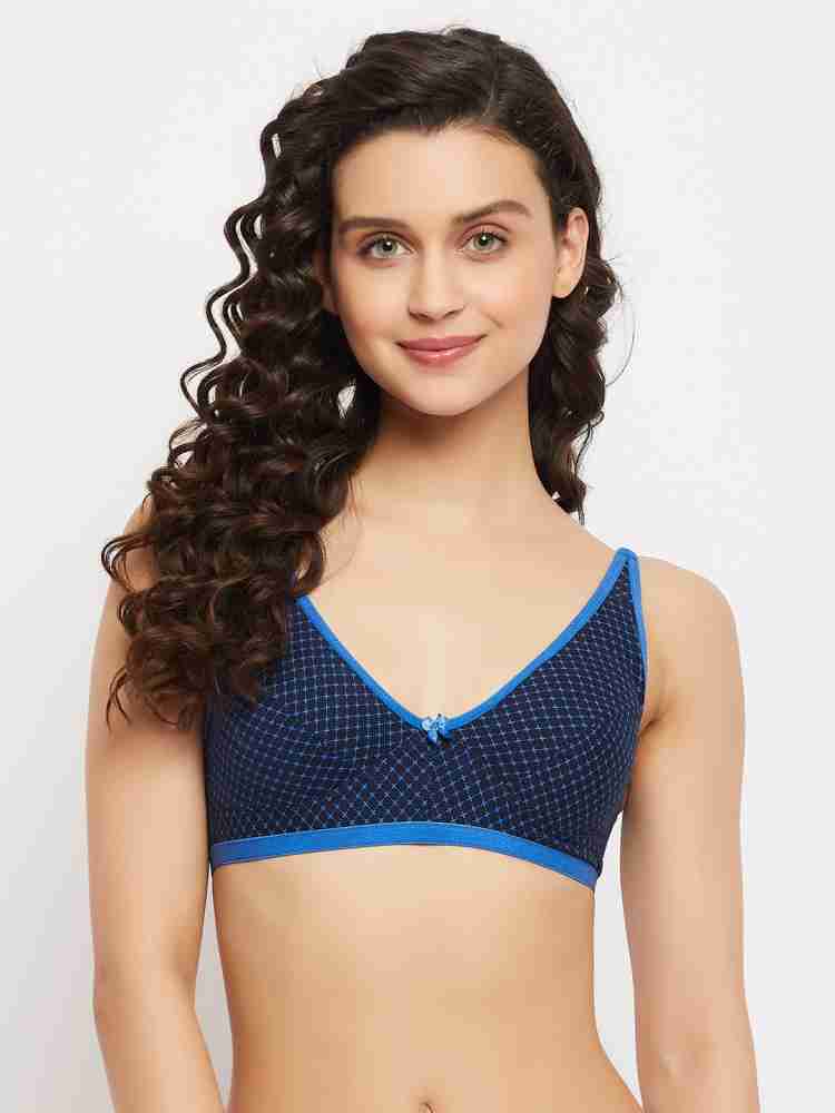 Clovia Non-Padded Non-Wired Demi Cup Printed Bra in Navy - Cotton Women  Everyday Non Padded Bra - Buy Clovia Non-Padded Non-Wired Demi Cup Printed  Bra in Navy - Cotton Women Everyday Non