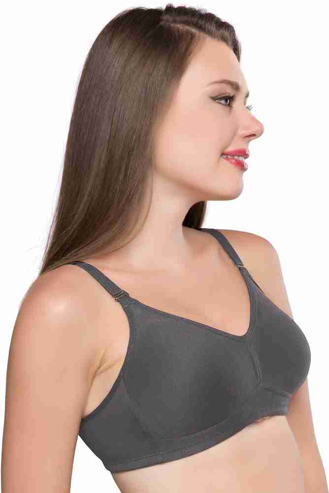 Trylo MINIMIZER 36 GREY D - CUP Women Full Coverage Non Padded Bra