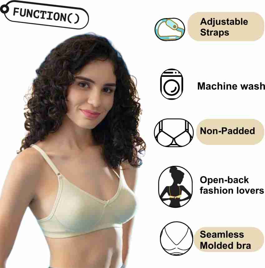 Manchi Fashion Women's Bras Soft and Comfortable Cotton-Polyester