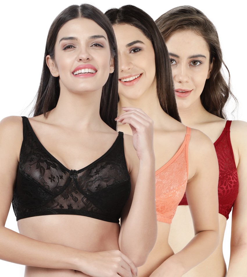 Susie Shyaway Susie 3/4 Coverage Non Padded Wirefree Lace Bra Women  Everyday Non Padded Bra - Buy Susie Shyaway Susie 3/4 Coverage Non Padded  Wirefree Lace Bra Women Everyday Non Padded Bra