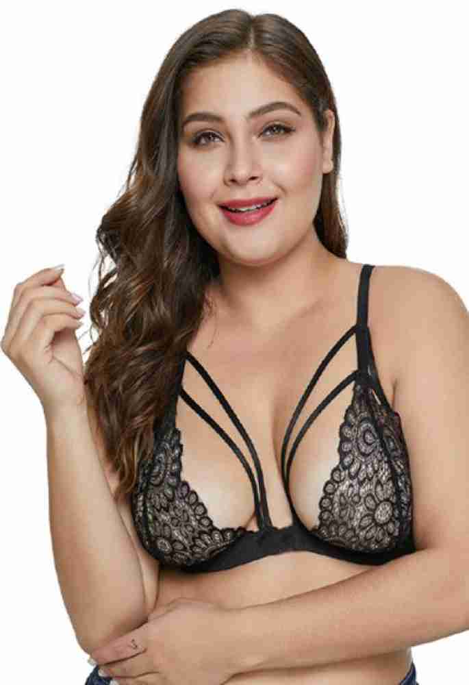 Buy Plus Size Everyday Bra for Women, Lace Bralette, Bralette Stretchy  Smocked Back Bralette Double Strap Adjustable Online in India 