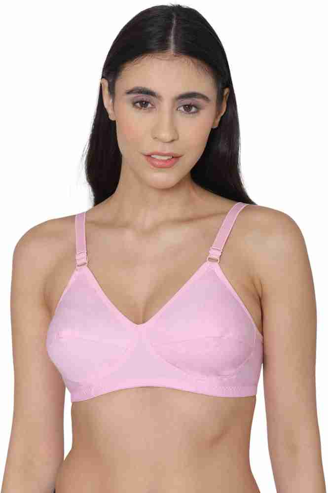 Buy Layeba Women Full Coverage Non-Padded Non-Wired Bra (32B) Multicolour  at