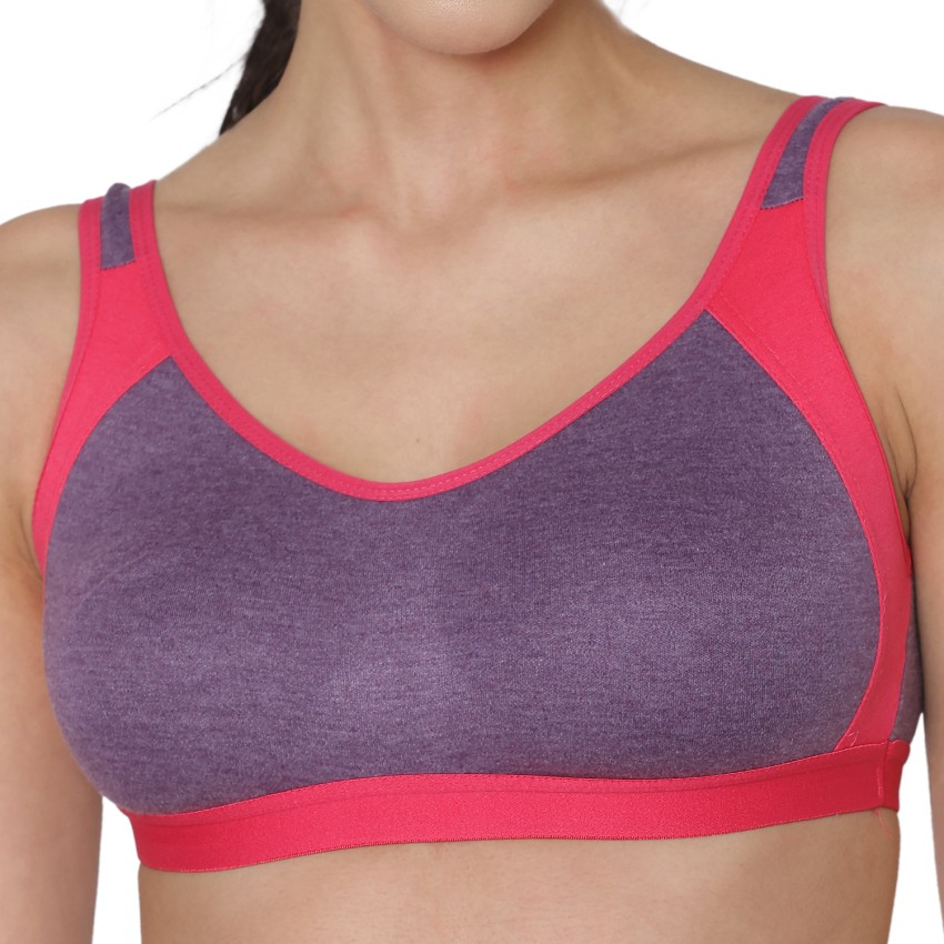INKURV Women's Non Padded Non Wired T-Shirt Bra, Seamless Cups, Full  Coverage Cotton Blend with Deta