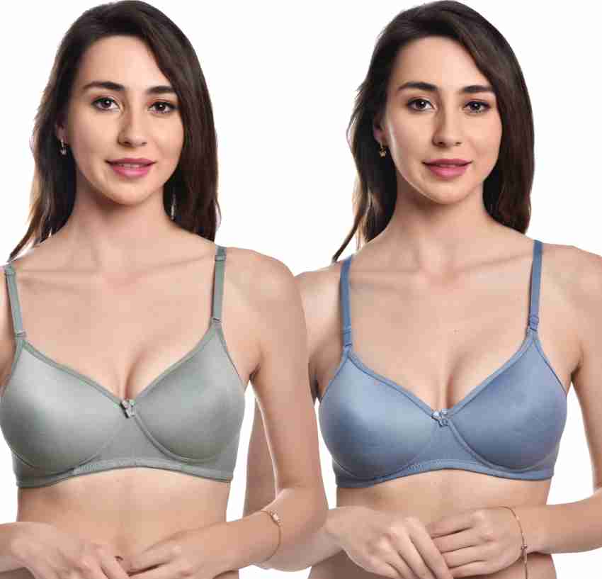 Plain Cotton Blend Women's Push-up Lightly Padded Bra at Rs 60/piece in New  Delhi