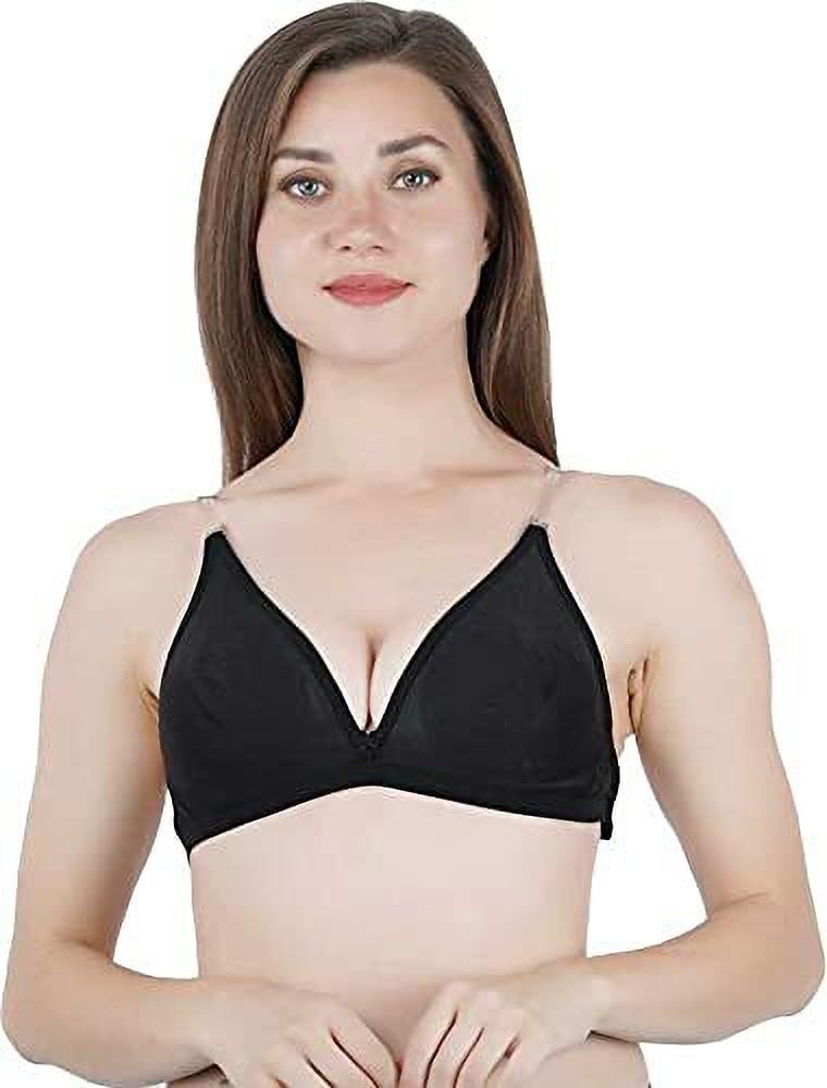 LX PRODUCTS Backless Bra with Transparent Straps Fancy Bra