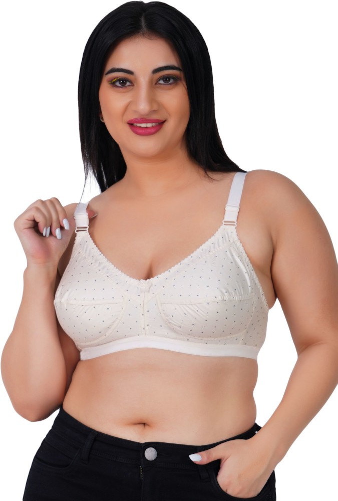 Push-Up Cotton White Daily Use Women Non Padded Bra, Plain at Rs