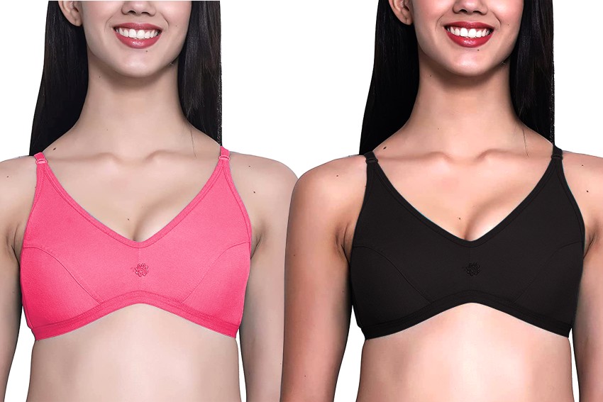 Buy bodycare padded bra in Black & Pink 