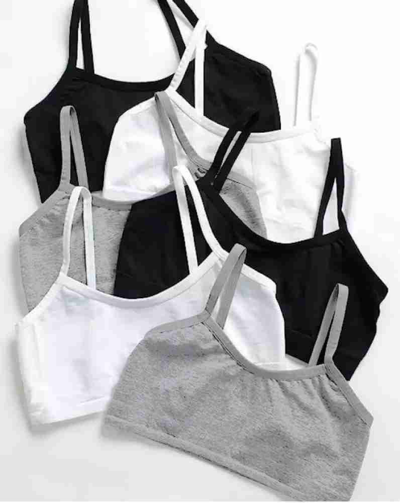 BRAABAA Pack of 6 Women non padded beginner sports bra Women Sports Non  Padded Bra - Buy BRAABAA Pack of 6 Women non padded beginner sports bra  Women Sports Non Padded Bra