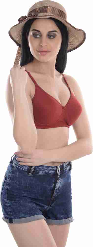 Sundish Women Lightly Padded Bra (Maroon)