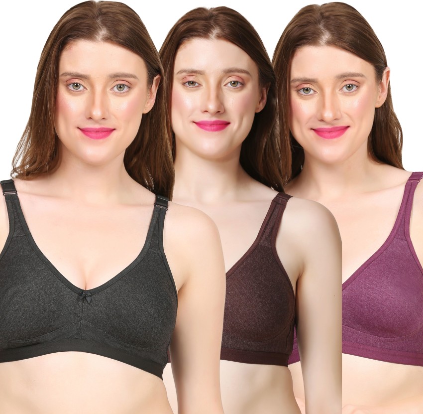 Mysha Sports Bra for Women & Girls, Cotton Non-Padded Full