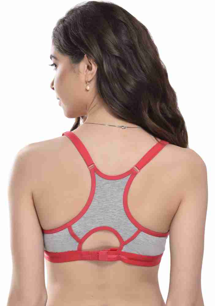 Buy online Racer Back Color Blocked Sports Bra from lingerie for Women by  Alishan for ₹319 at 68% off