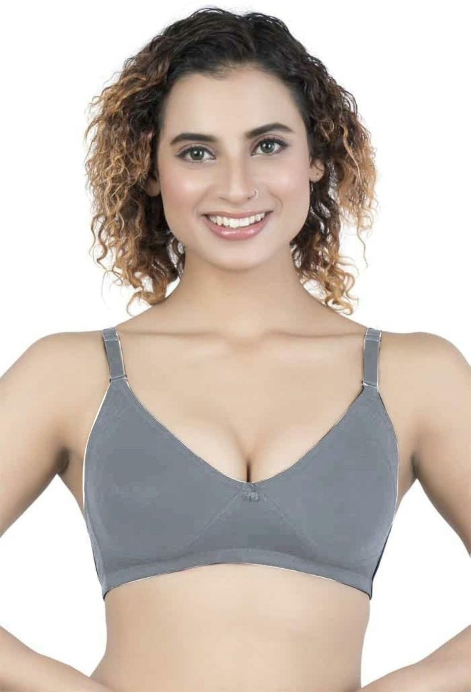 LUNAIN Women Full Coverage Non Padded Bra - Buy LUNAIN Women Full Coverage Non  Padded Bra Online at Best Prices in India