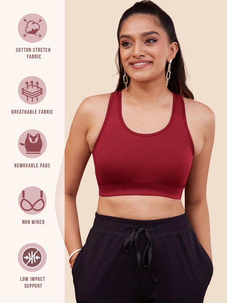 NYKD Women's Full Coverage Everyday Sports Bra – Online Shopping site in  India