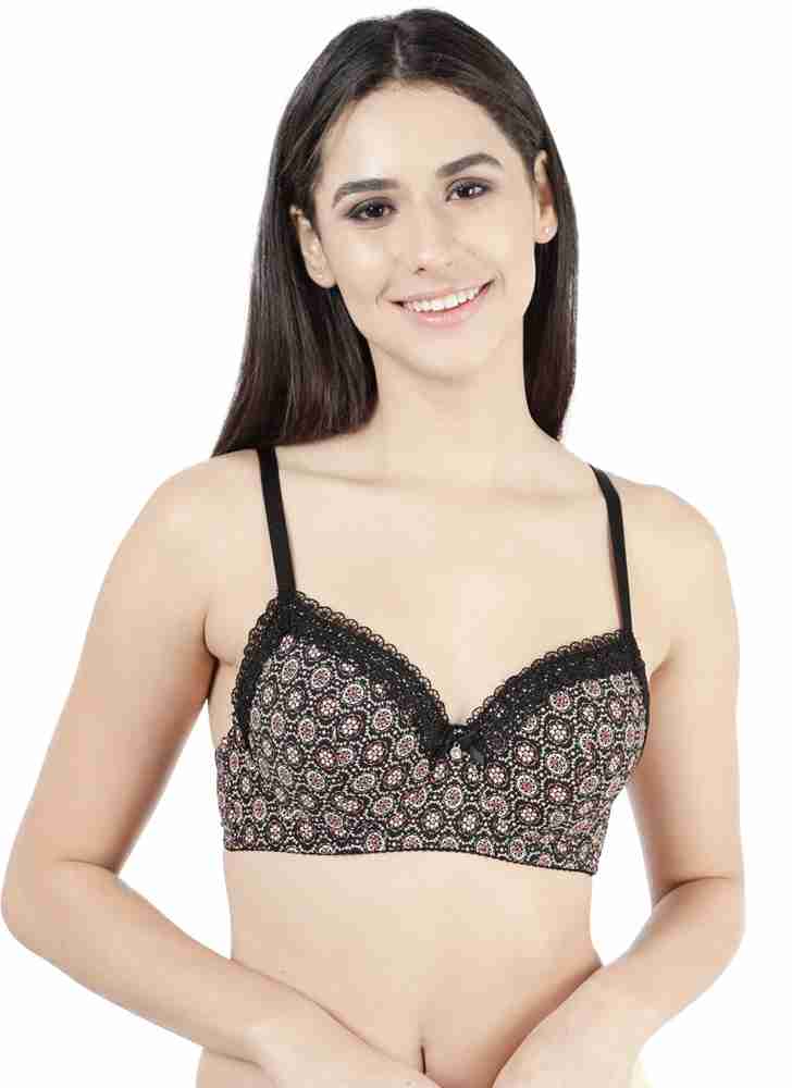 Buy Susie Black Beauty Full Lace Padded Wired Designer Bra online