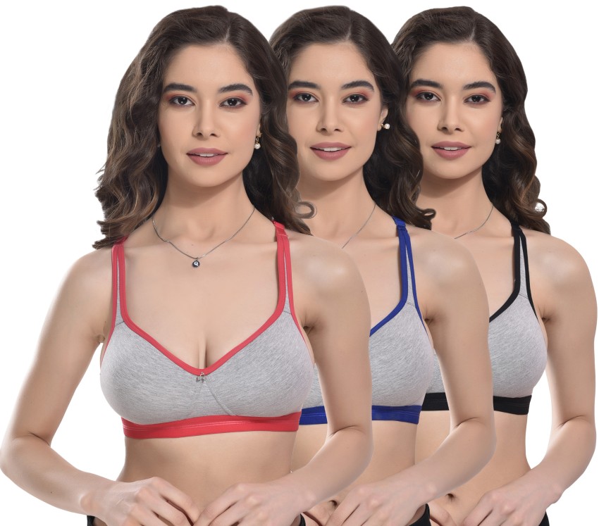 Buy online Color Block Sports Bra from lingerie for Women by Alishan for  ₹199 at 36% off