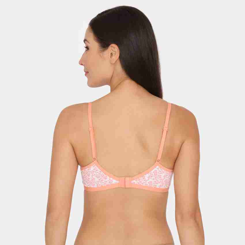 Buy Zivame Pink Printed Half Coverage Non-Padded Double Layered