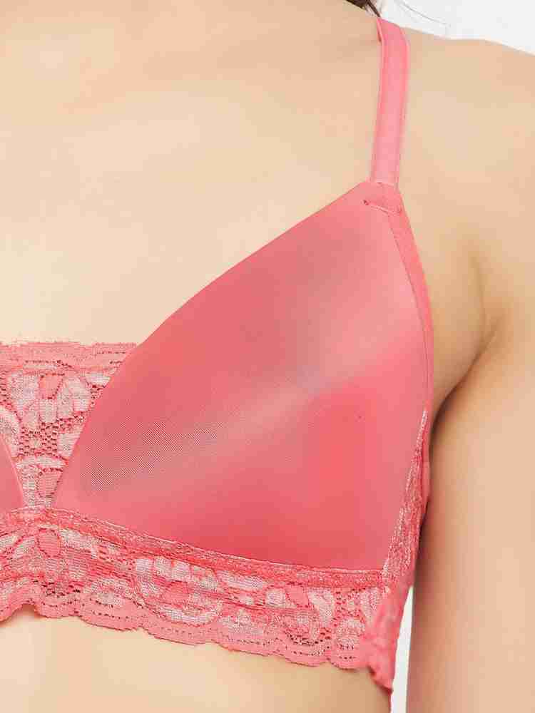 Buy Padded Non-Wired Demi Cup Printed T-shirt Bra in Lavender - Lace Online  India, Best Prices, COD - Clovia - BR1955M08