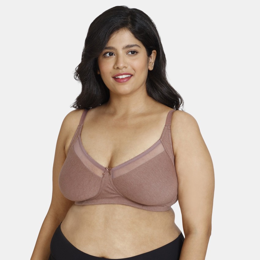 Buy Rosaline Padded Non Wired Medium Coverage Lace Bra - Nutmeg at