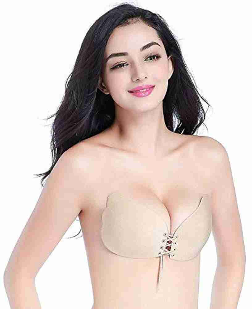TRK HUB Push Up For Self Adhesive Silicone Strapless Invisible Bra
