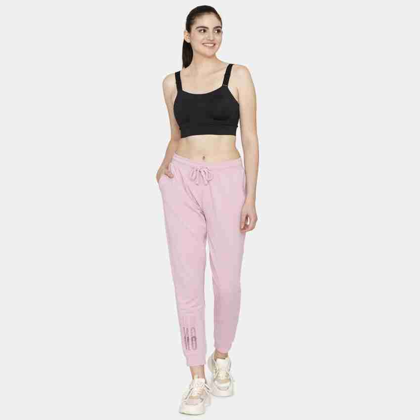 Buy Zelocity by Zivame Black & Pink Rapid Dry Sports Bra for