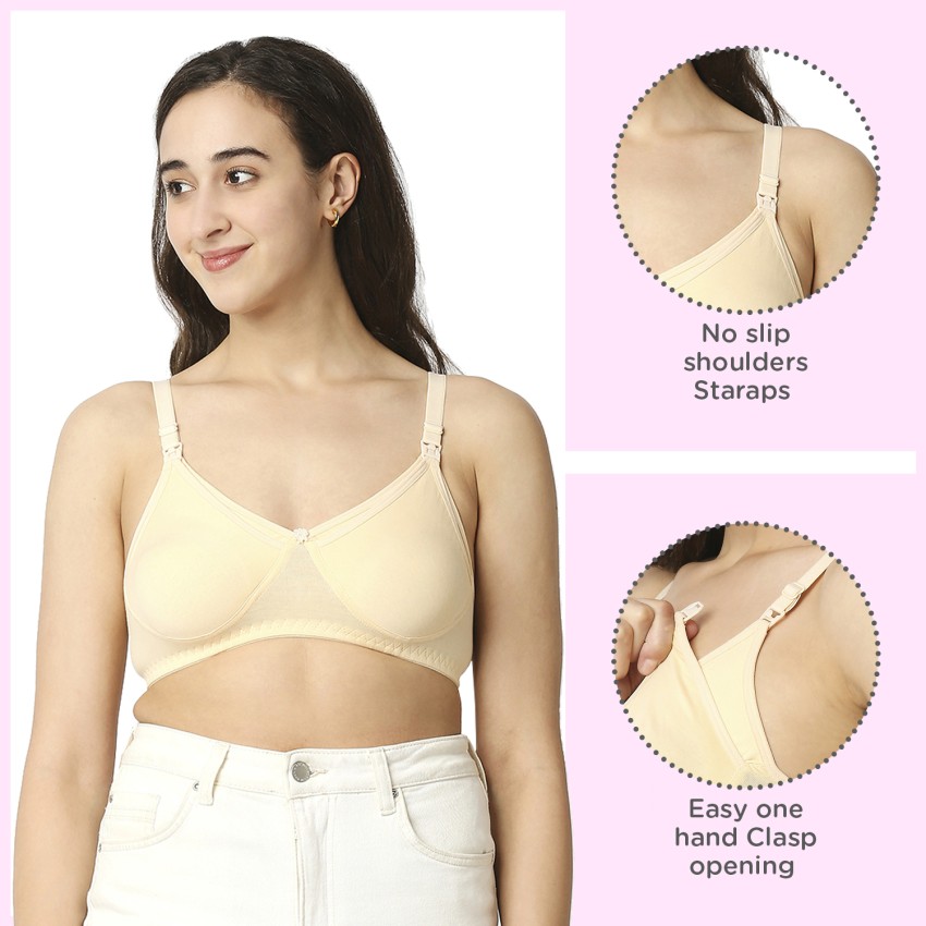 MeeMee Cotton Full Cup Maternity Bra, Non Padded Non-Wired Feeding Bra, Mom Nursing  Bra Women Maternity/Nursing Non Padded Bra - Buy MeeMee Cotton Full Cup Maternity  Bra, Non Padded Non-Wired Feeding Bra