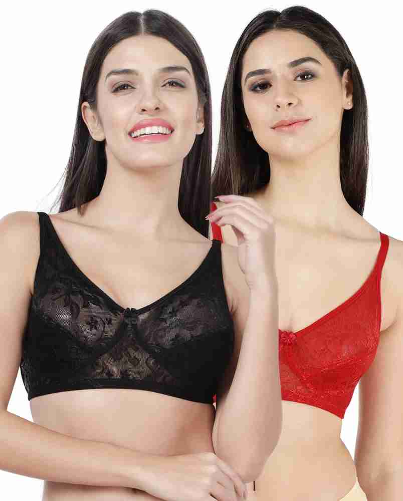Susie by Shyaway Women's Wirefree Non-Padded Comfortable Bra with Soft,  Breathable Cups and Adjustable Straps Everyday Cotton Bra, Full Support 