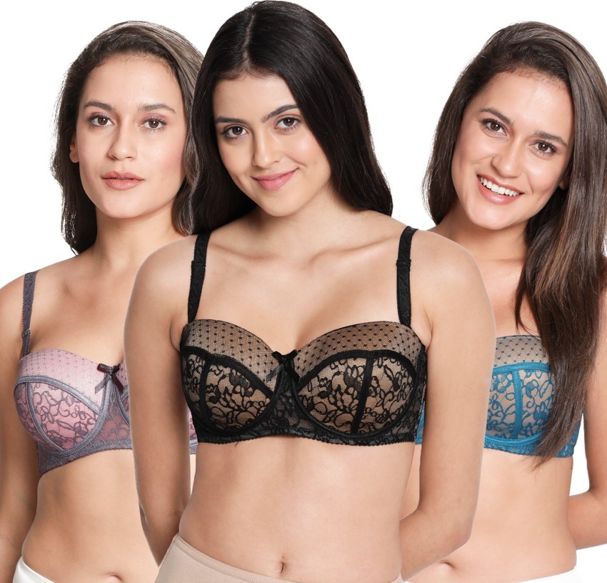 shyaway Women Balconette Lightly Padded Bra - Buy shyaway Women Balconette  Lightly Padded Bra Online at Best Prices in India