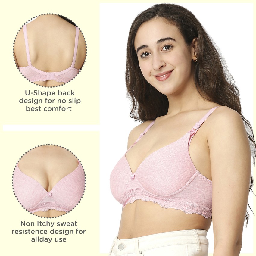 Buy Mee Mee Cotton Non-Wired Non-Padded Maternity Nursing Bra