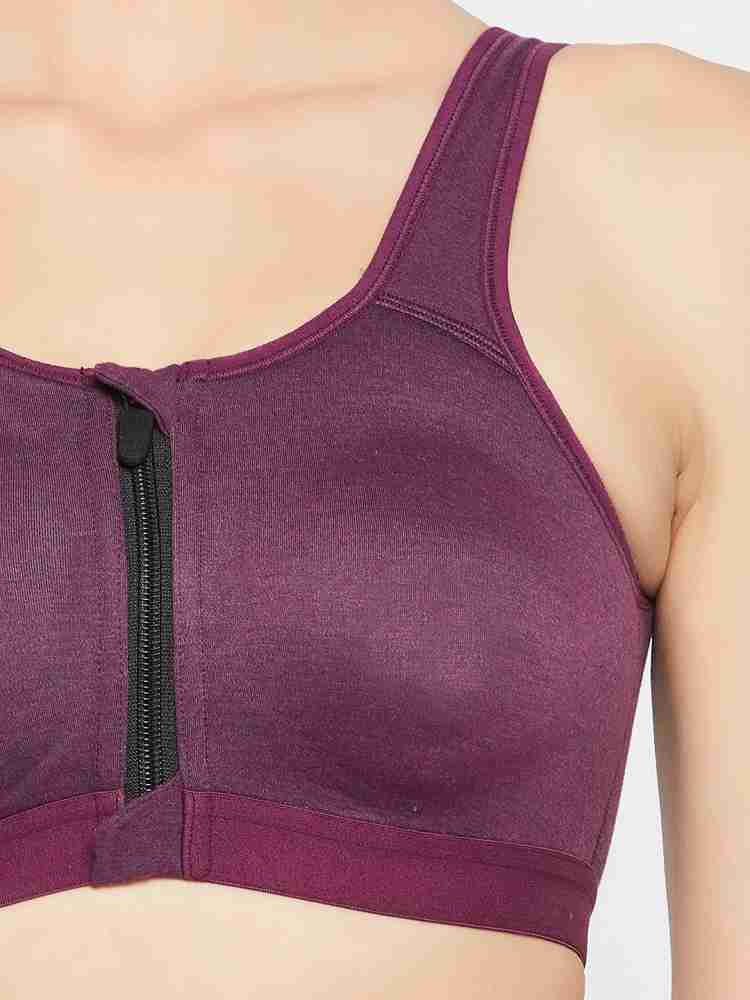 Clovia High Impact Lightly Padded Spacer Cup Active Sports Bra with Front  Zipper Women Sports Lightly Padded Bra - Buy Clovia High Impact Lightly Padded  Spacer Cup Active Sports Bra with Front