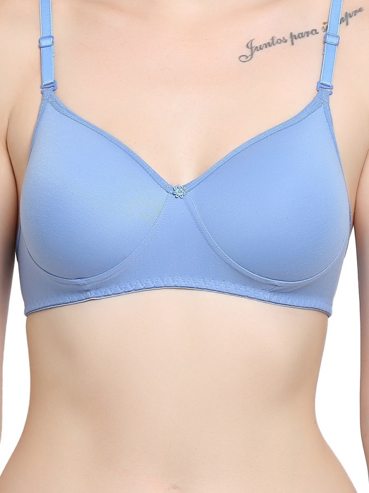 Buy Emberge Women Lightly Padded Wire Free T-Shirt Bra Pack of 2