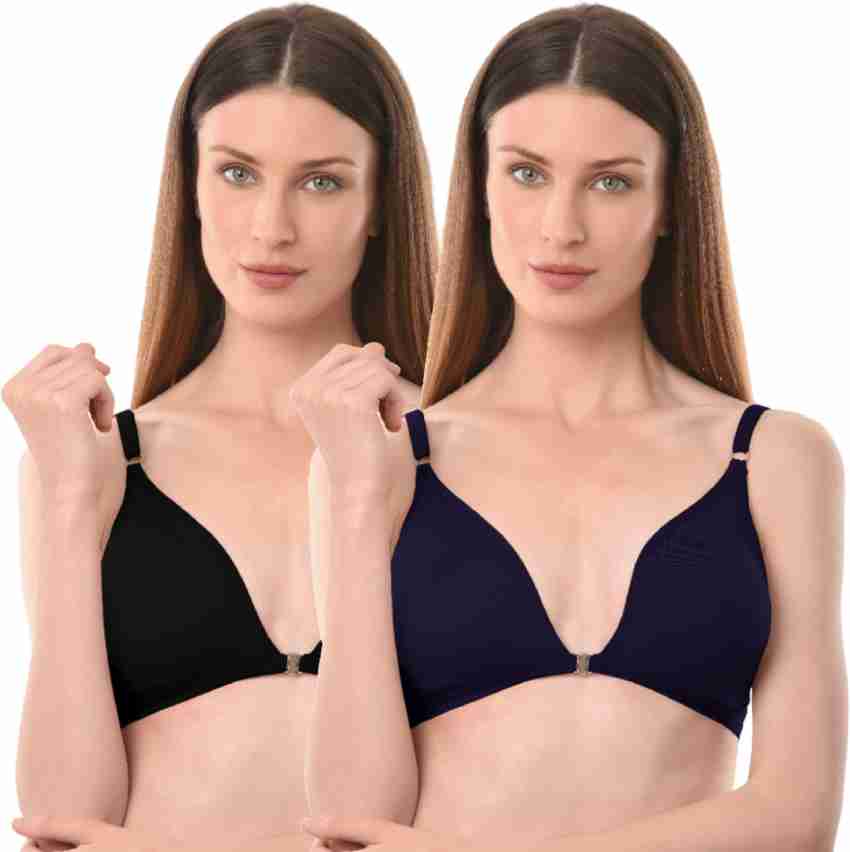 Vanila B Cup Size Seamless Lingerie Cotton Front Open Plunge(Size 32, Pack  of 2) Women Everyday Non Padded Bra - Buy Vanila B Cup Size Seamless  Lingerie Cotton Front Open Plunge(Size 32