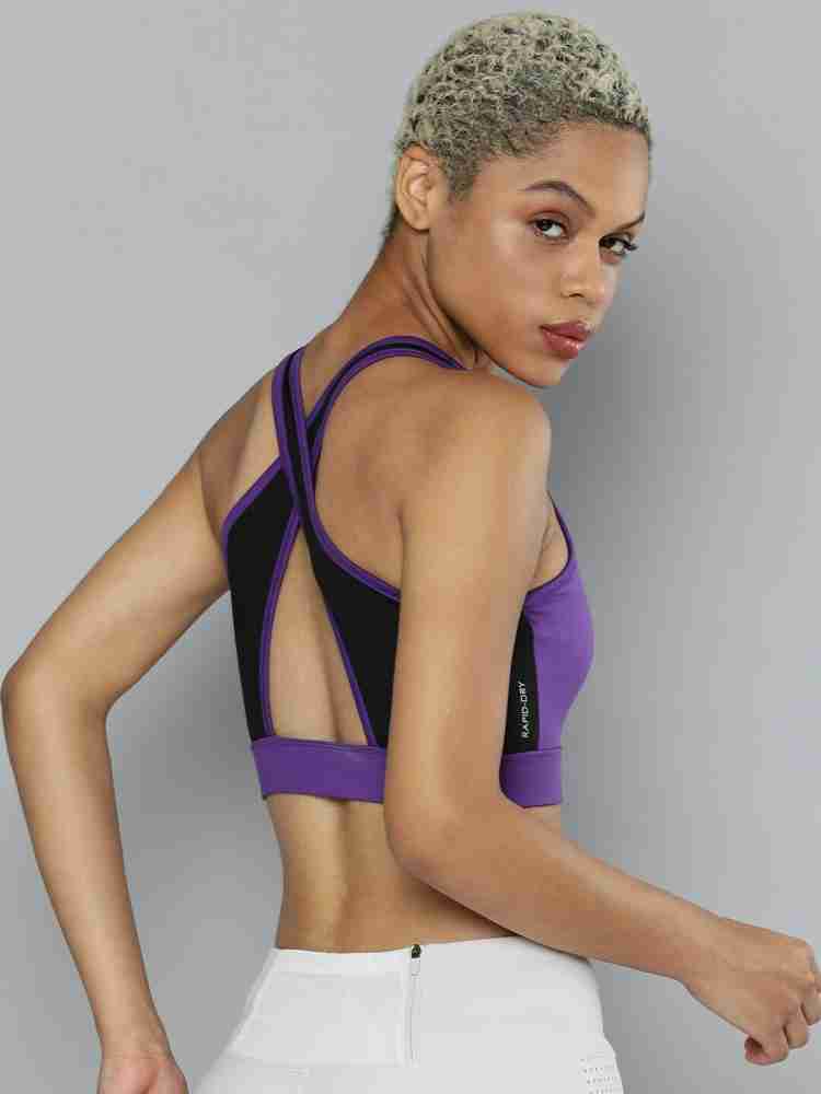 HRX by Hrithik Roshan Women Sports Lightly Padded Bra (Purple