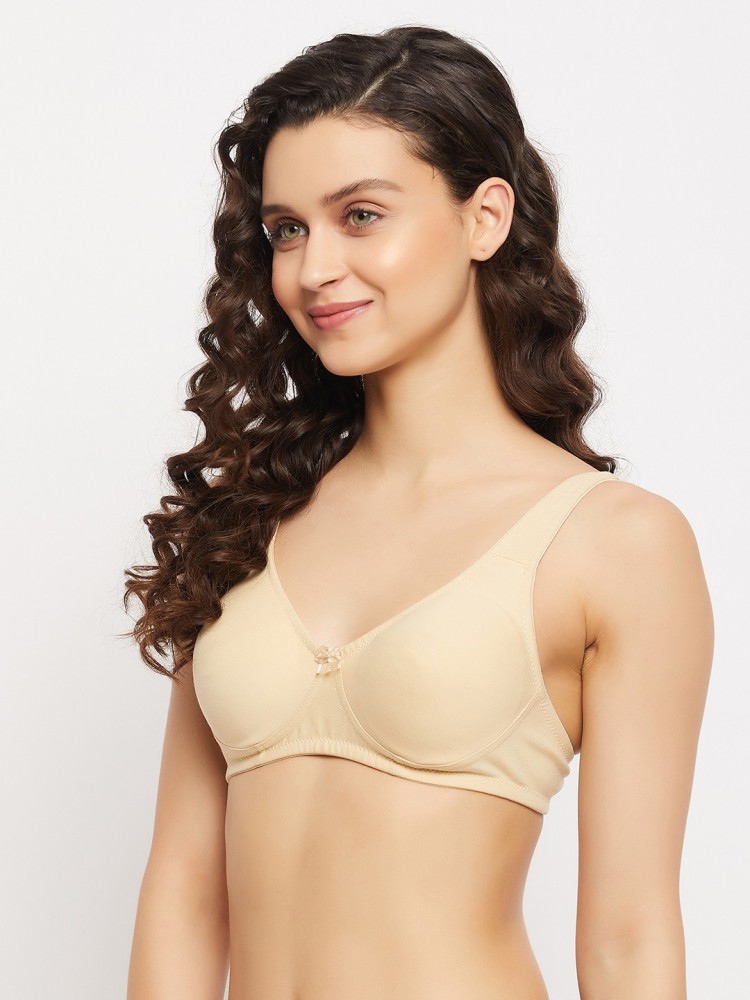 Clovia Non-Padded Non-Wired Demi Cup T-shirt Bra in Nude Colour