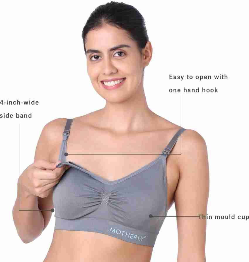 motherly Breastfeeding Nursing Bras for Women with Removable Pads