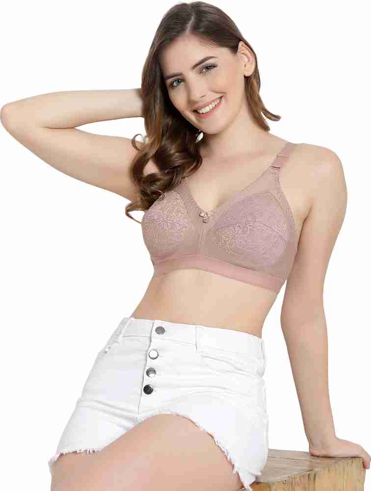 Fashiol Wome's Non Padded Full Coverage Net Bra Seamless Everyday