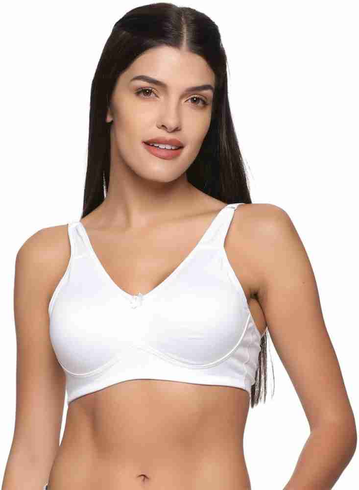 Buy Zivosis Women White Cotton Blend Pack Of 4 Full Coverage Non