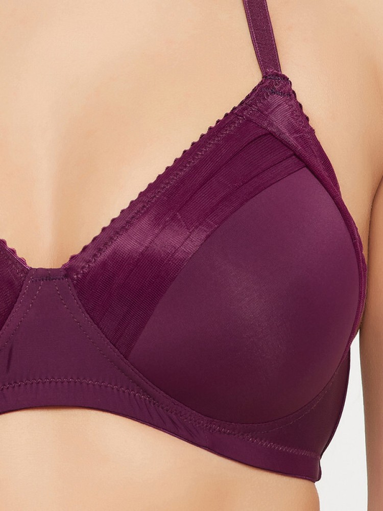 Clovia Polyamide Solid Padded Full Cup Wire Free Everyday Bra - Purple Women  Full Coverage Lightly Padded Bra - Buy Clovia Polyamide Solid Padded Full  Cup Wire Free Everyday Bra - Purple