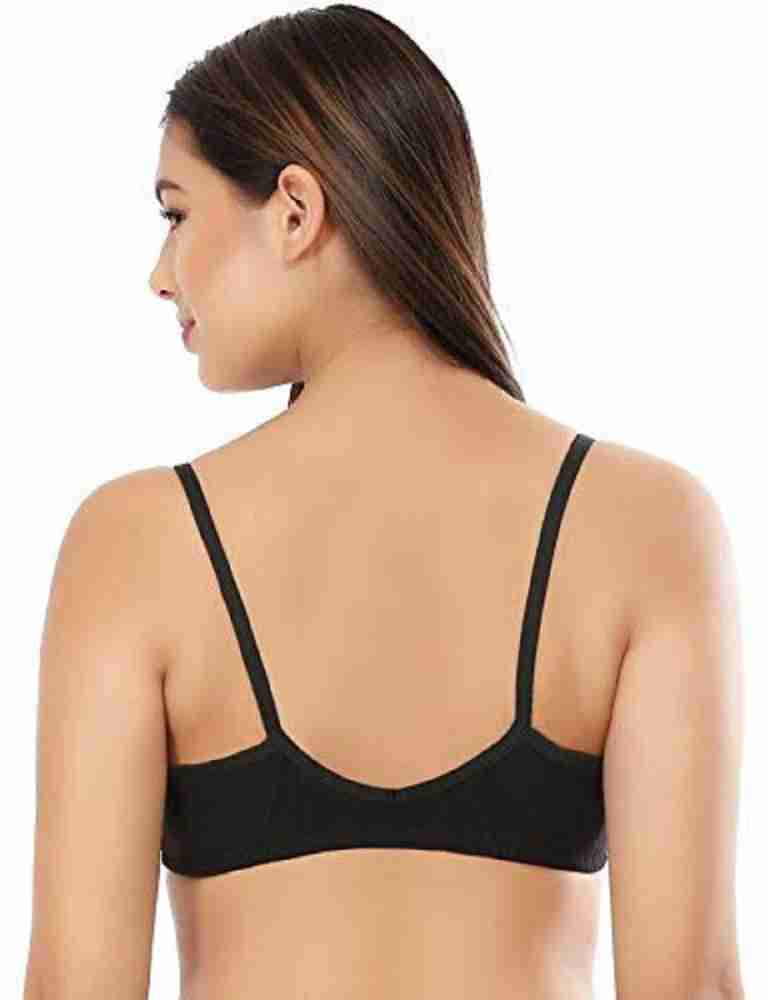 Looking Style Women's Cotton Non-P dded Wire Free Front Open Br (P ck of 3,  Multicolor) Women Push-up Non Padded Bra - Buy Looking Style Women's Cotton  Non-P dded Wire Free Front