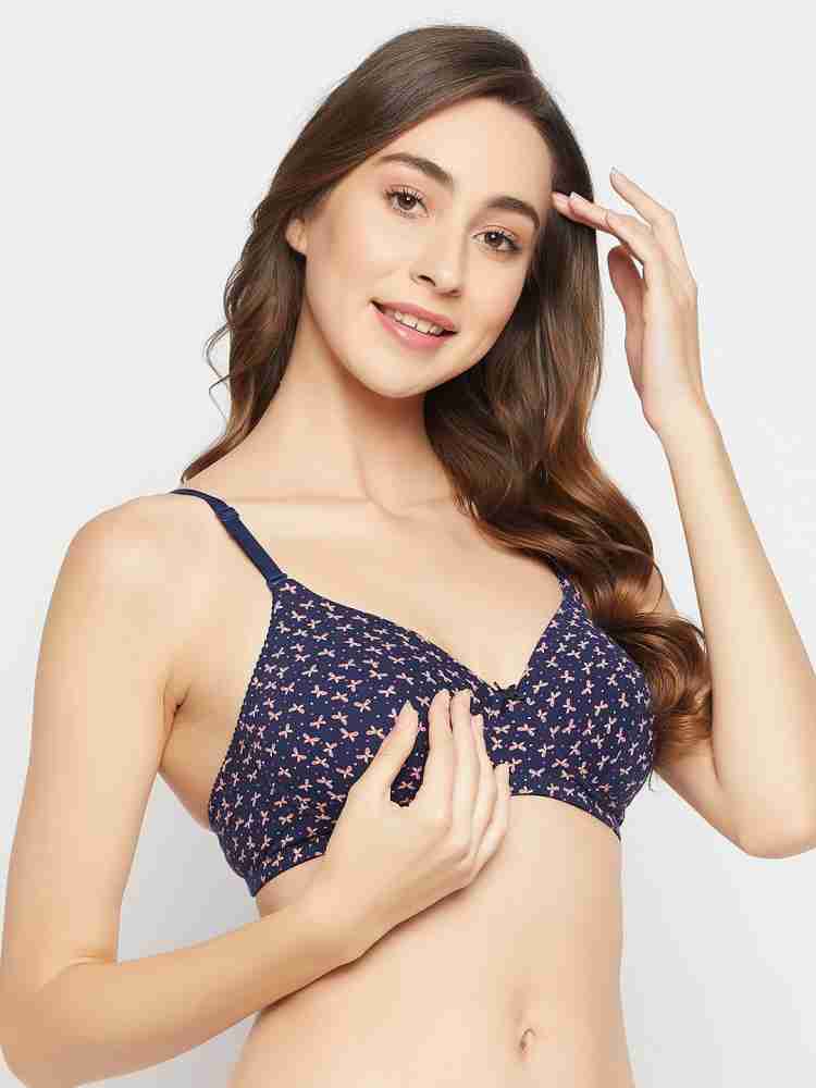 Clovia Padded Non-Wired Full Cup Bow Print Multiway T-shirt Bra in