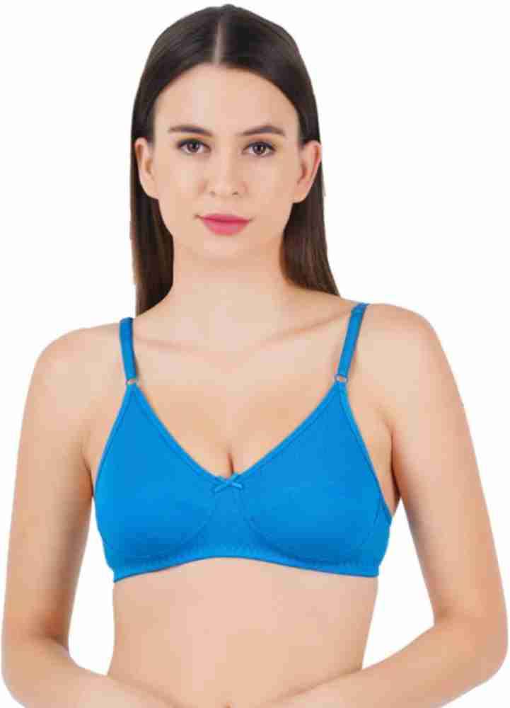 Buy Poomex® Cotton Bra for Girls and Women's - (Pack of 4) (Multicolour)  (30B) at