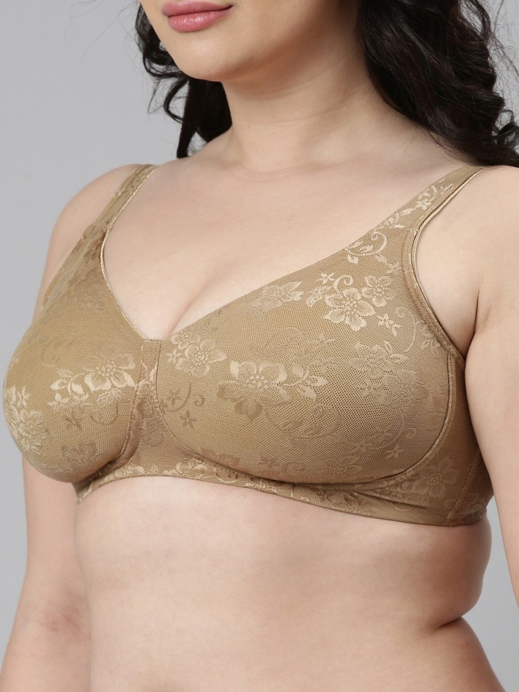 Enamor F135 Full Support Lace Bra - High Coverage Non-Padded