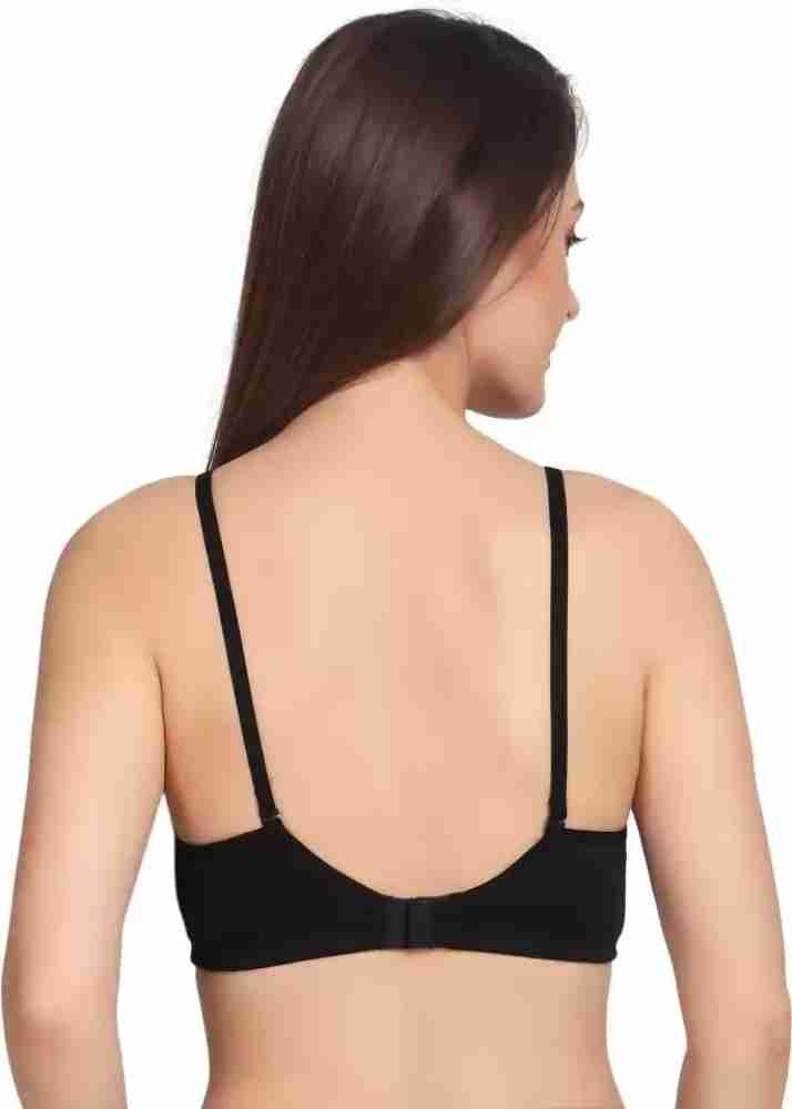 Women & Girls Nonpaded bra (White +Black + Red ) Each -30/75-B